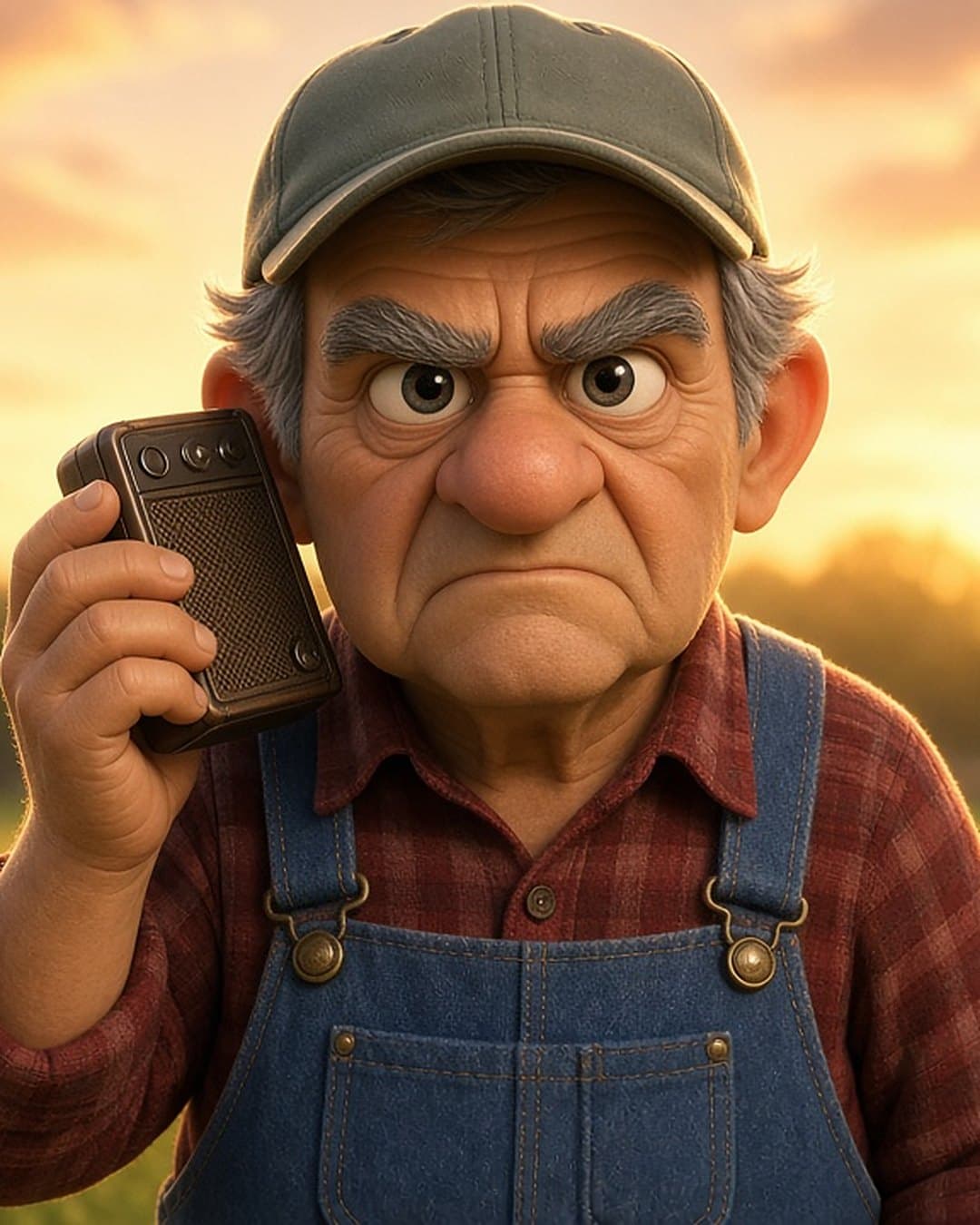 Retrato de Anselmo, personaje de Detectives del Área