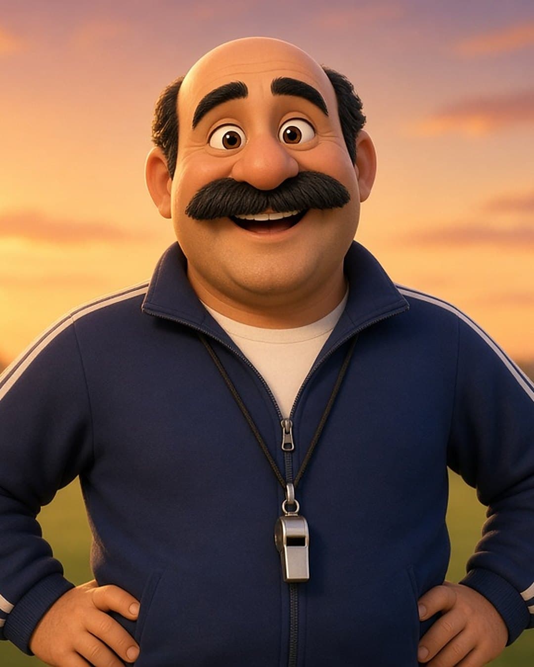Retrato de Ramón «el Míster», personaje de Detectives del Área