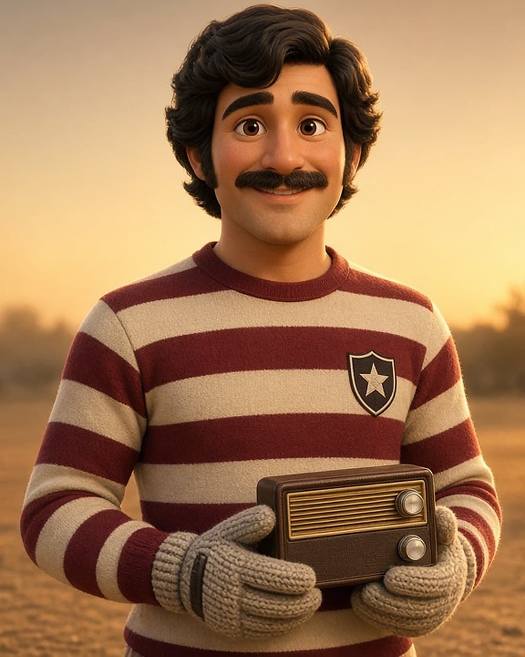 Retrato de Tino, personaje de Detectives del Área